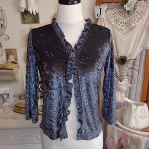 Crushed Velvet Cardigan